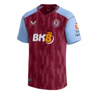 Camiseta Aston Villa Ezri Konsa #4 Primera Equipación Replica 2023-24 mangas cortas